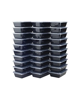 Good Cook Meal Prep Rectangle Single Compartment 30 Pack Container