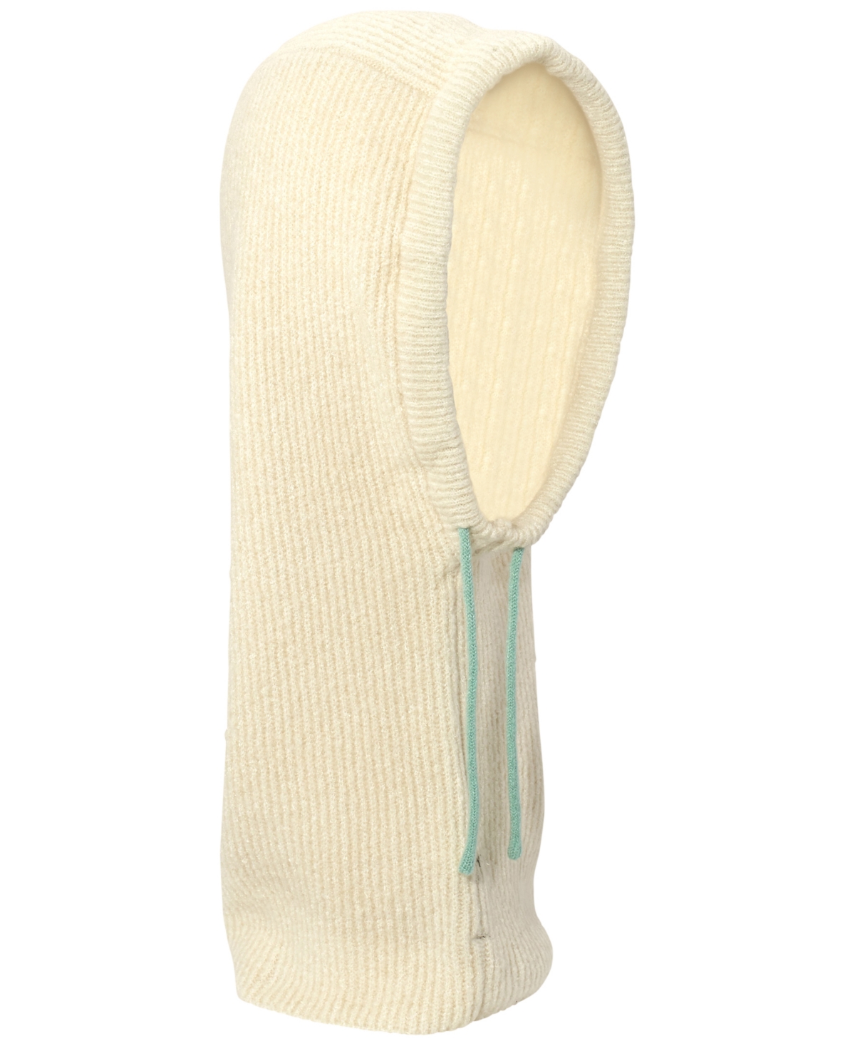Echo 23 Cozy Ribbed Knit Balaclava With Hood In Ivory