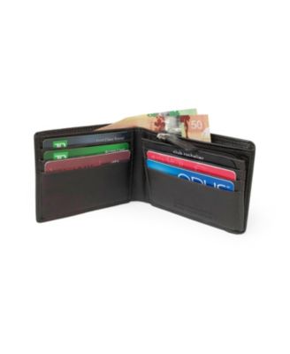 Men's Slim Wallet with Zippered Pocket