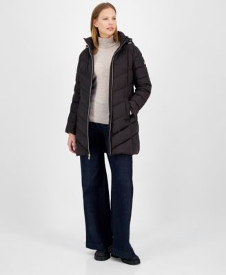 Macy's mk puffer coat best sale