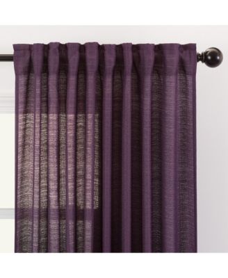 2-Panel Faux Belgian Flax Semi-Sheer Textured Curtains for Living Room, Bedroom & Patio – Privacy Drapes & Home Decor