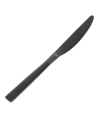 Cravat 20 Piece Flatware Utensil Set, Stainless Steel Silverware Metal Service for 4 in Matte Black