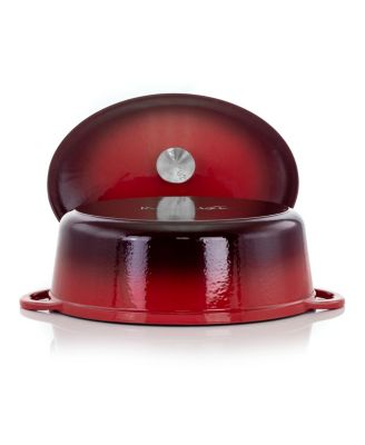 7-Quart Enameled Cast Iron Oval Casserole