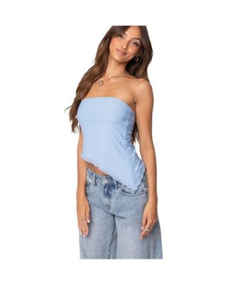 Women's Vivi Mesh Asymmetric Tube Top
