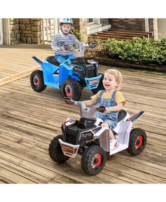 Kids Electric Ride On ATV Toy 6V Battery Powered Electric Vehicle Toy w/ Direction Control Rose Red