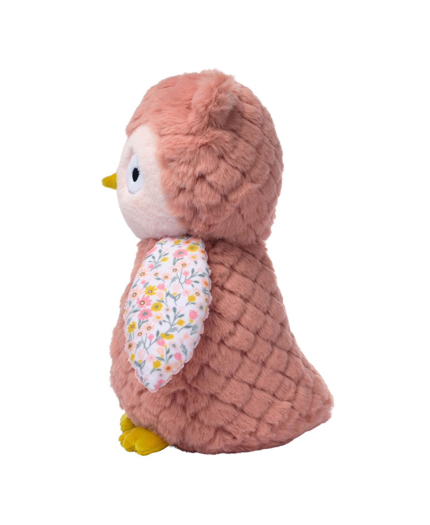 Детская мягкая игрушка Lambs & Ivy Twiggy Textured Floral 10" Plush Owl, 1-Piece, цвет: Розовый — фото 4
