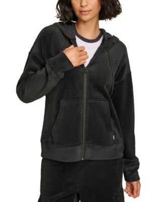 Starter - Women's Tech Cord Zip-Front Drop-Shoulder Hoodie