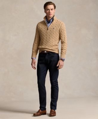 Men's Cable-Knit Cotton Sweater