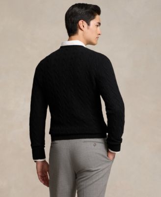 Men's Wool-Cashmere Cable-Knit Sweater