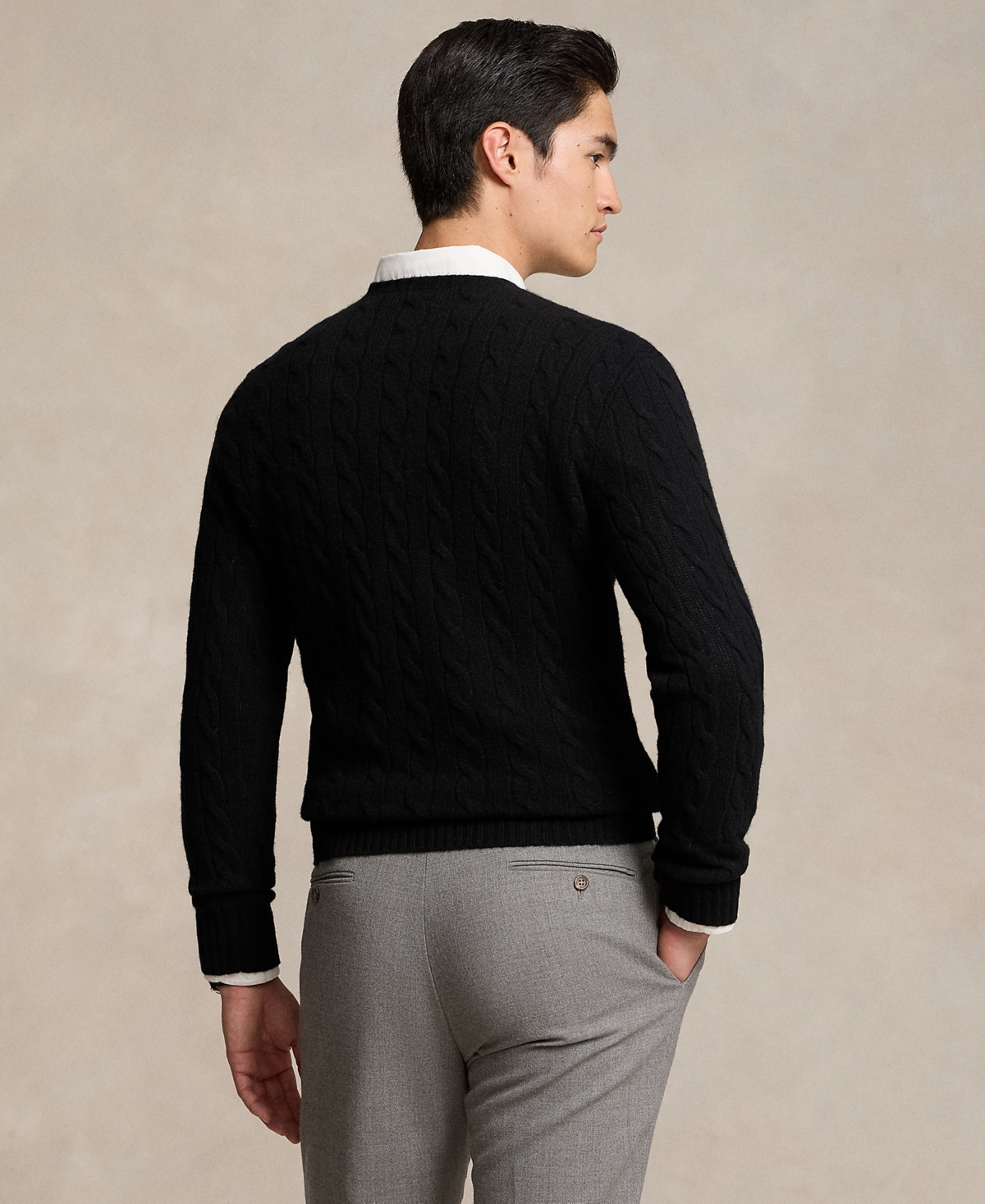 Polo Ralph Lauren Men's Wool-Cashmere Cable-Knit Sweater