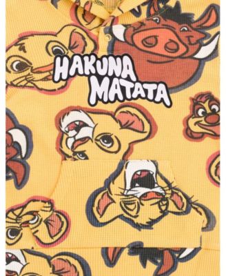 Toddler Boys Lion King Mickey Mouse Waffle Knit Pullover Hoodie and Shorts Newborn to