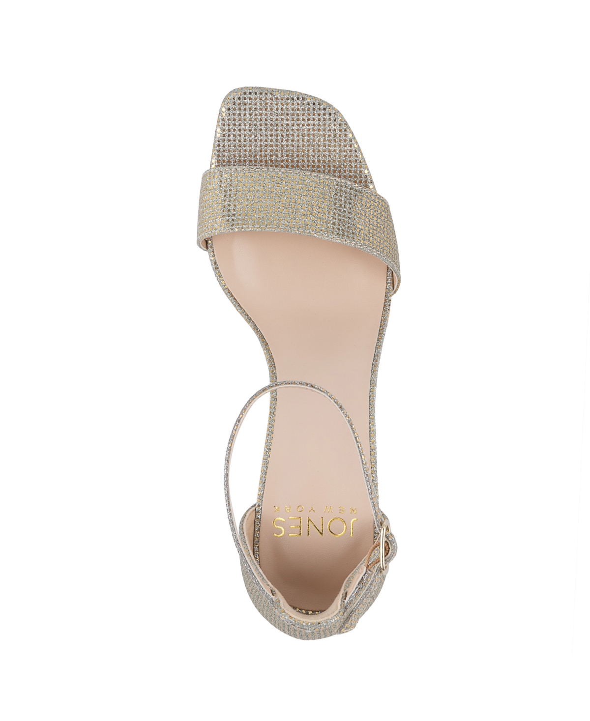 Jones New York Women's Early Two Piece Block Heel Dress Sandals In Light Gold