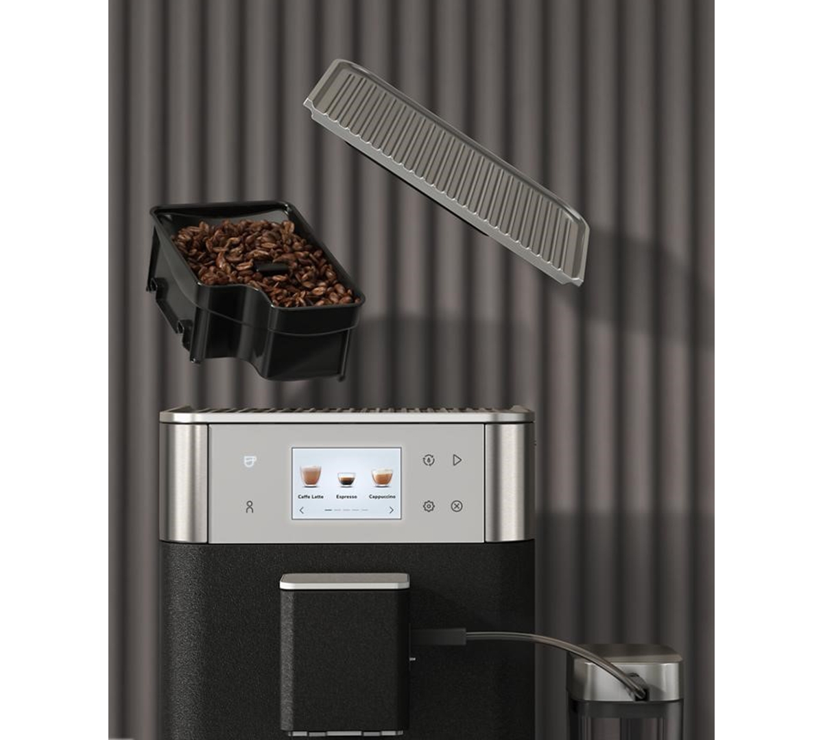 Kitchenaid Fully Automatic Espresso Machine Kf7, Kes8557 In Cast Iron Black