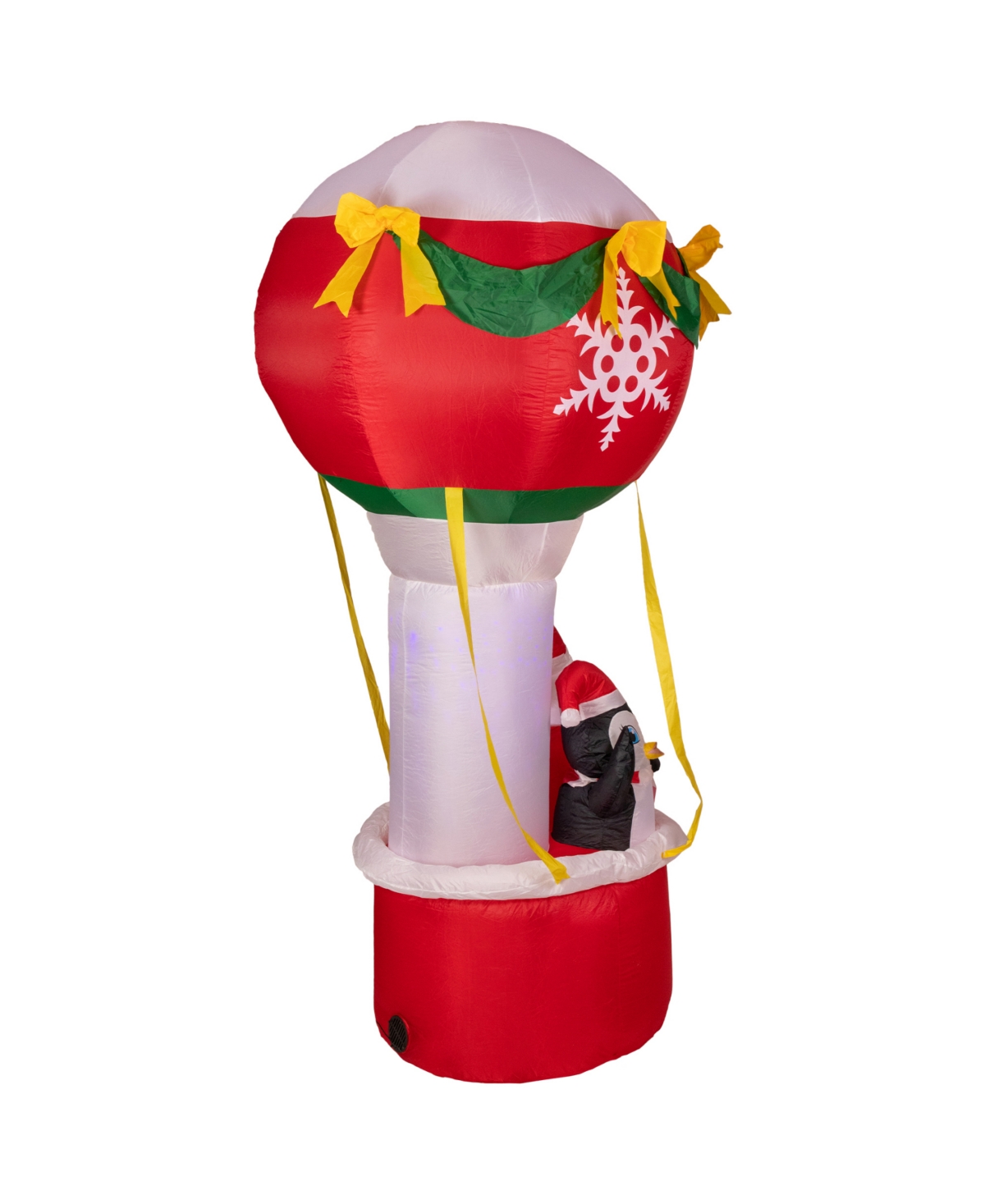 Northlight Lighted Inflatable Feliz Navidad Hot Air Balloon Outdoor Christmas Decoration 8' In Red