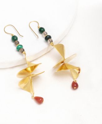 18K Gold Plated Neela Dangling Earrings