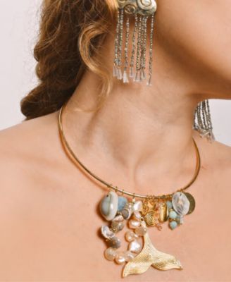 18K Gold Plated Diana Statement Necklace