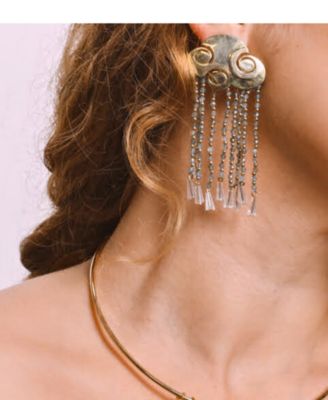 18K Gold Plated Joya Dangle Earrings