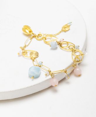 18K Gold Plated Loaiza Charm Bracelet