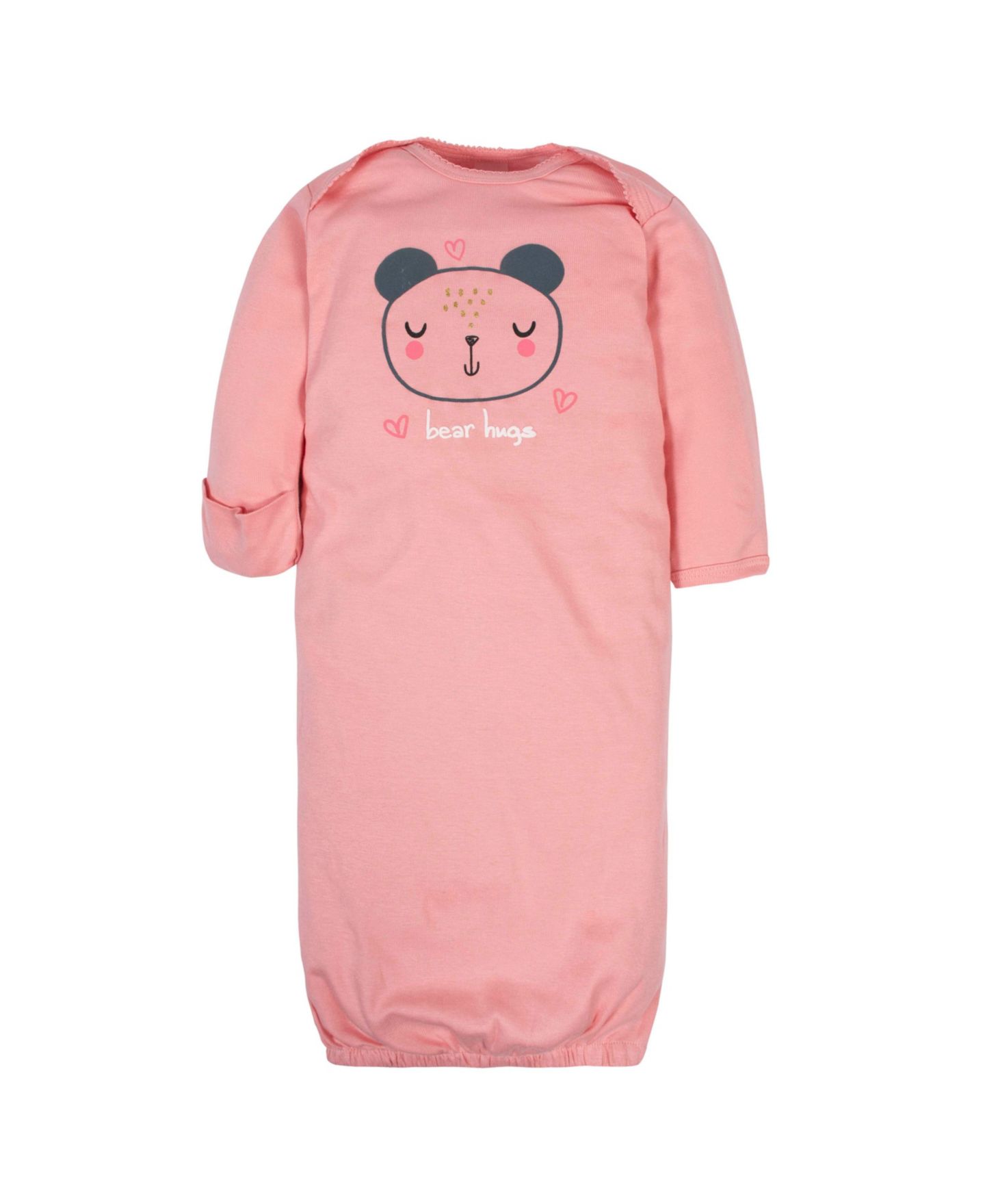 Платья Gerber Fleece-Lined Gb 4Pk Gowns для девочек-малышей, цвет: Bear — фото 8