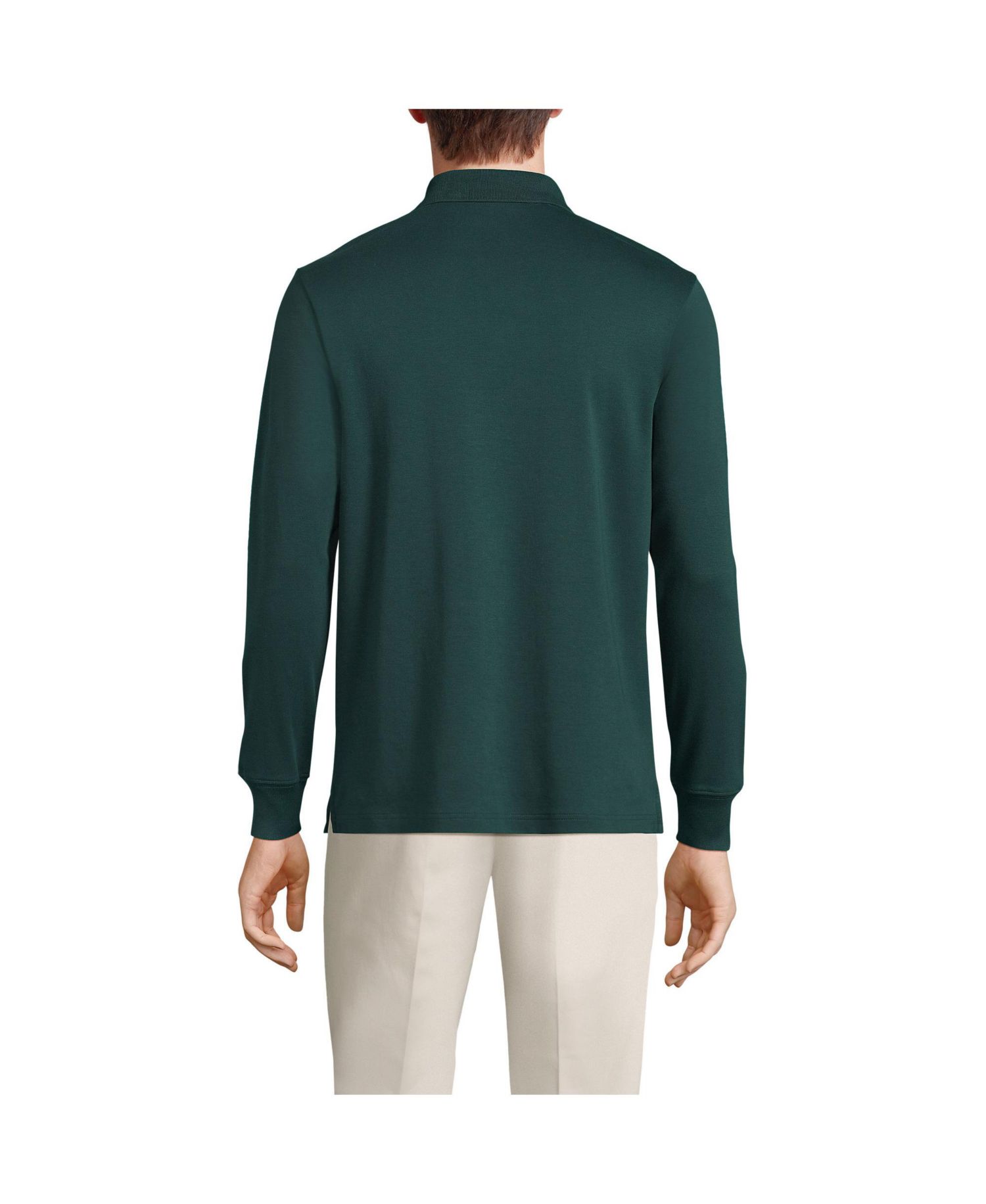 Men's Long Sleeve Cotton Supima Polo Shirt