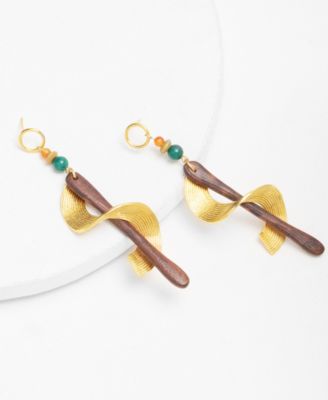 18K Gold Plated Issi Dangle Earrings