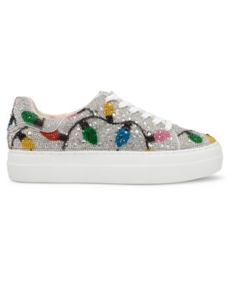 Betsey Johnson Women's Sidny Rhinestone Platform Sneakers
