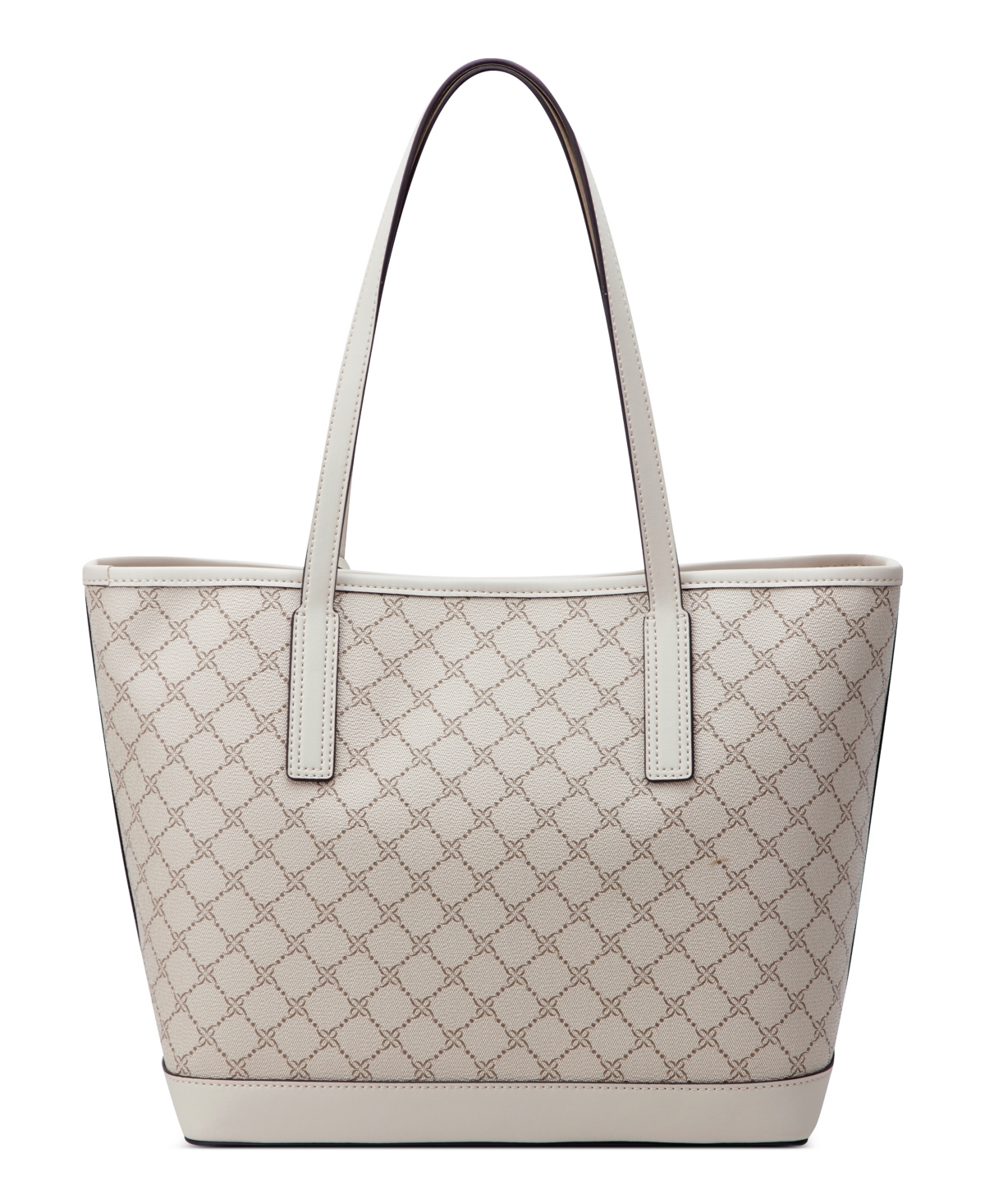 Nine West Teagan 2 In 1 Tote Bag In Mushroom Logo Milk