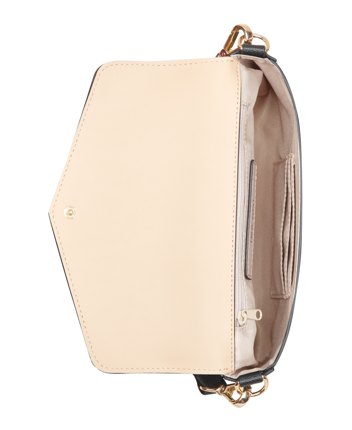 Nine West Peaches Crossbody Flap With Card Case In Khaki Multi