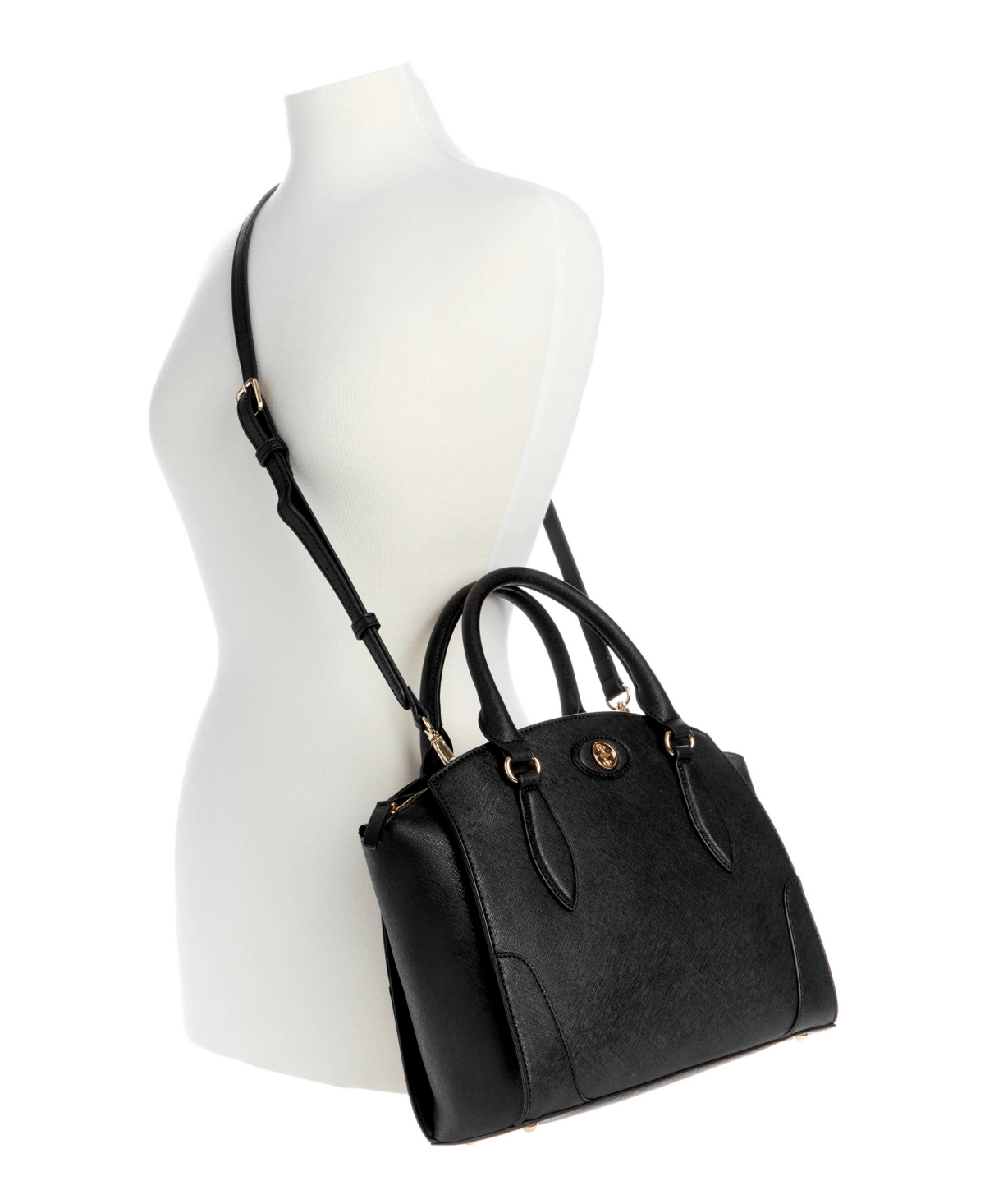 Shop Nine West Women's Innes Satchel Bag In Black