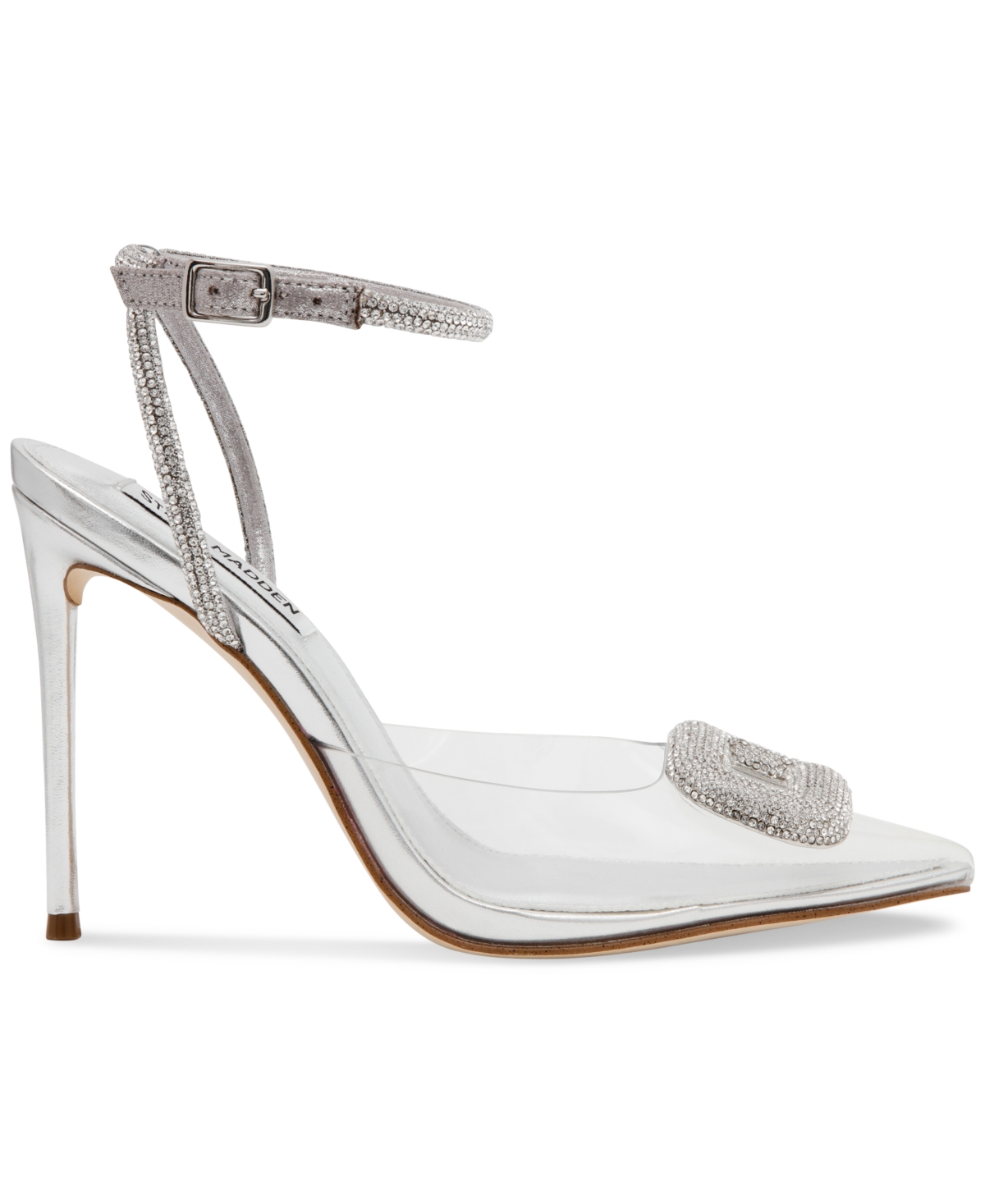 Steve Madden Women's Vienna Two-Piece Pointed-Toe Pumps -Clear