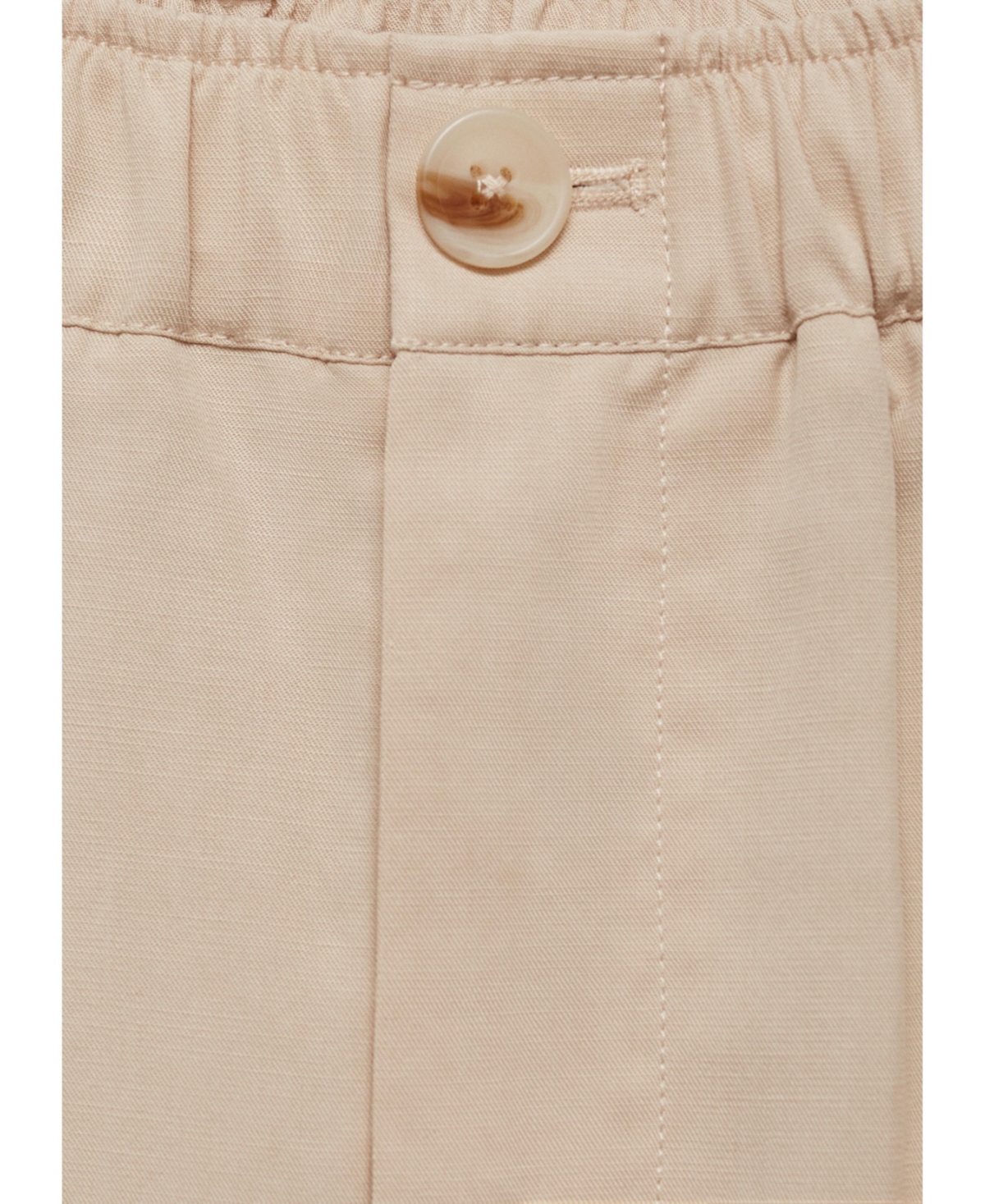 Mango Women's Lyocell Pleated Pants In Beige