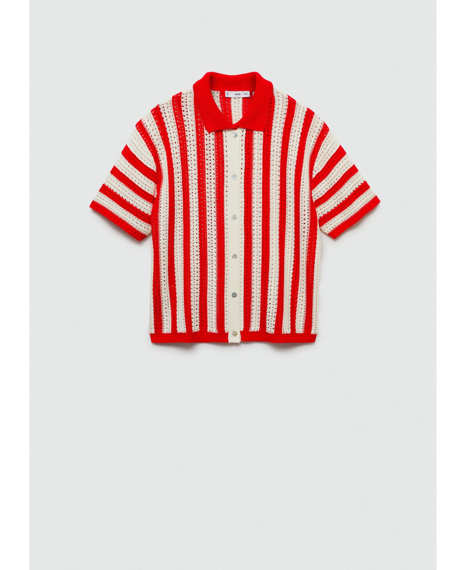 Women's Striped Openwork Cardigan sweater