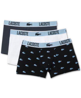 Lacoste - Men's 3pk. Crocodile-Print Logo Boxers