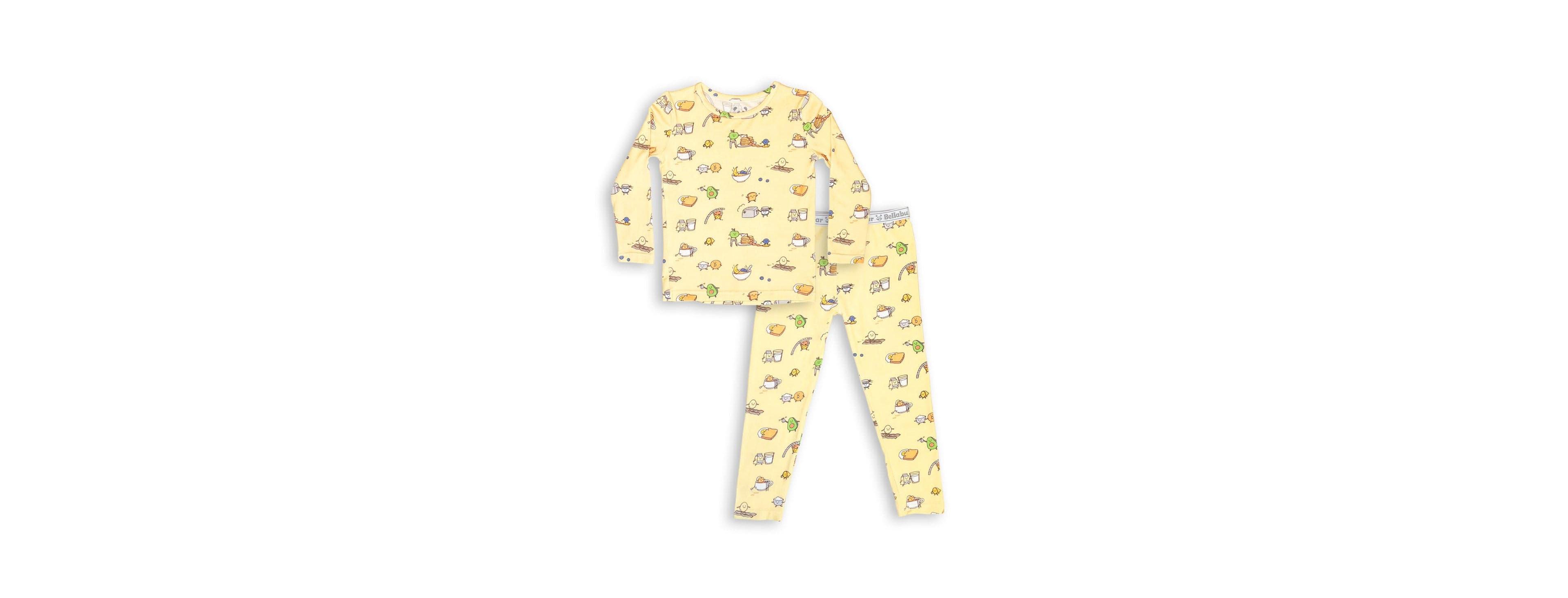 Bellabu Bear Unisex Kids Love You Brunches Set of 2 Piece Pajamas
