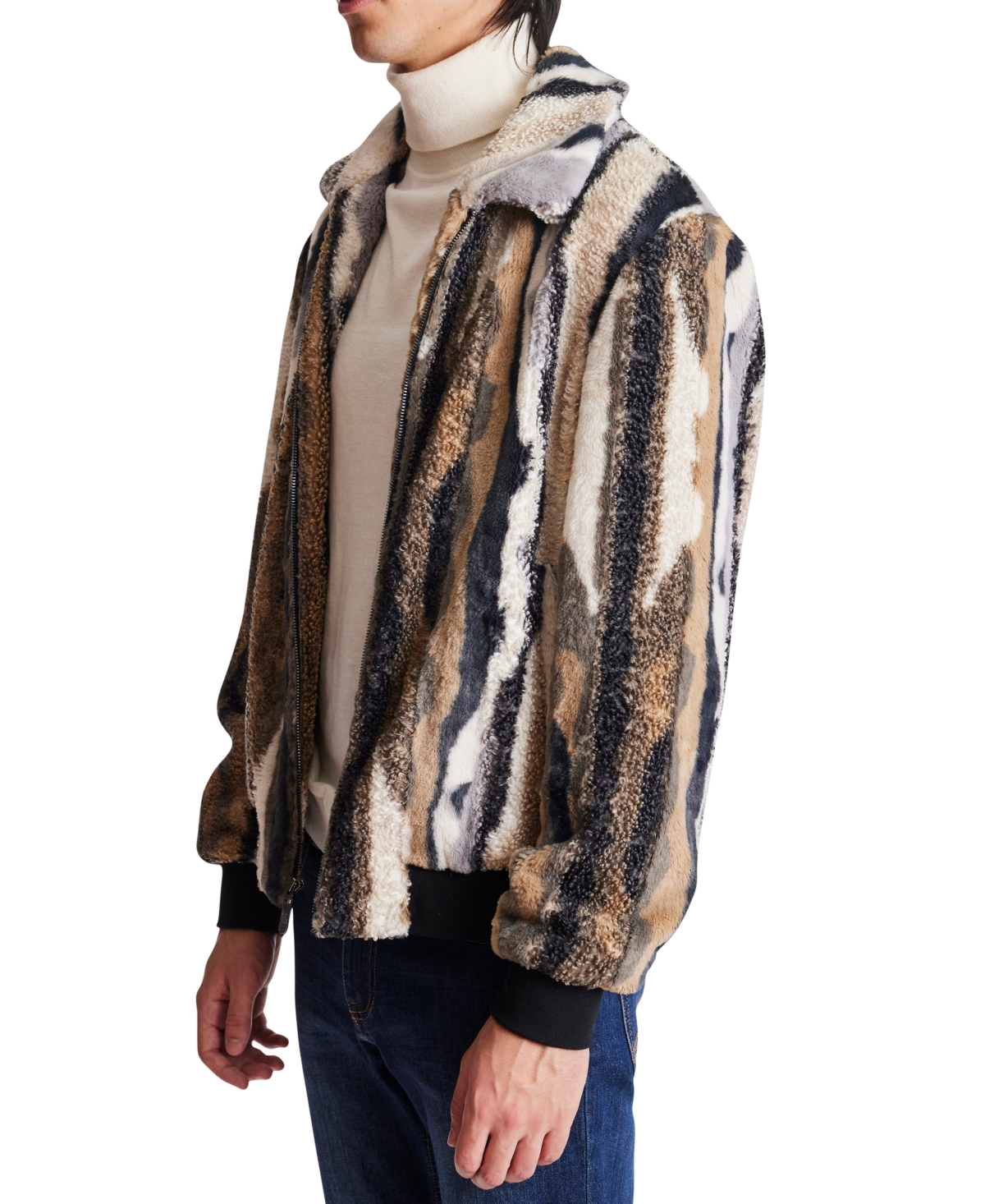 Paisley & Gray Men's Dorian Faux-Fur Bomber Jacket
