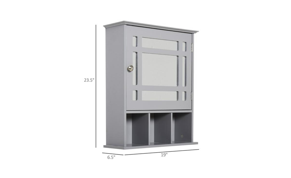 Slickblue Bathroom Cabinet with Mirror Space-Saving Storage Solution with Stylish Reflective Design