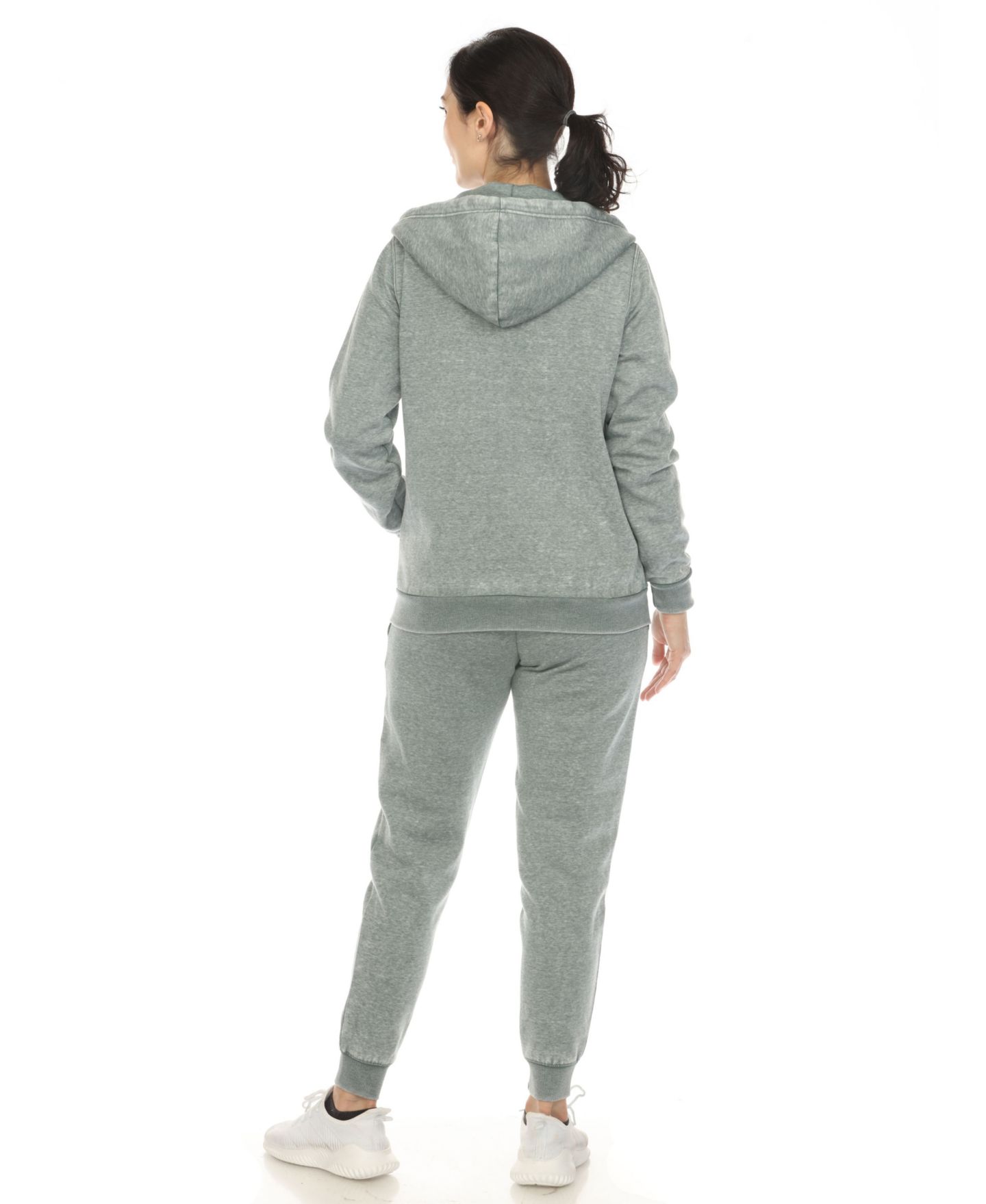Женский комплект White Mark Burnout Jogger Set, цвет: Зелёный — фото 3