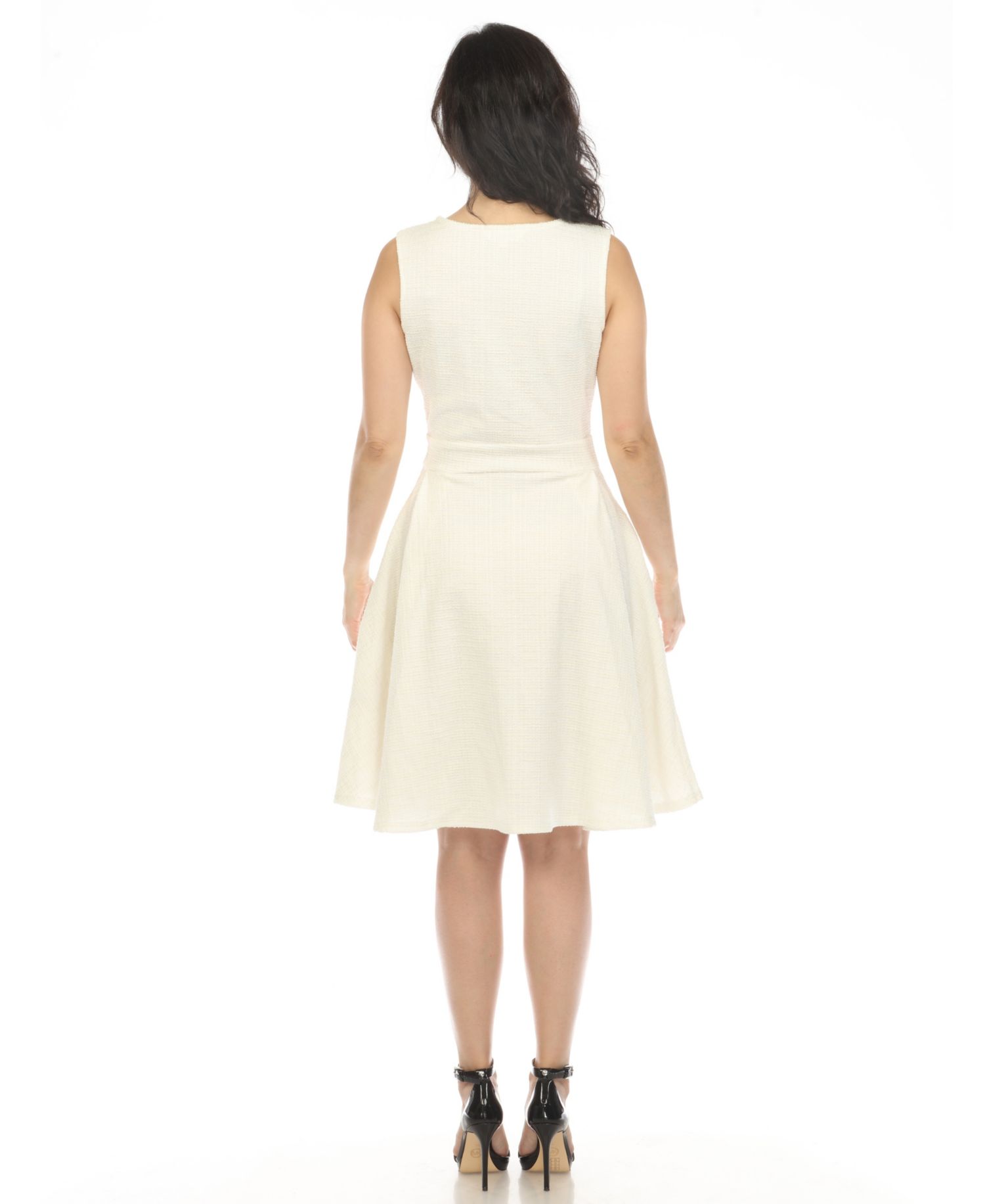 Women's Tweed Fit and Flare Dress