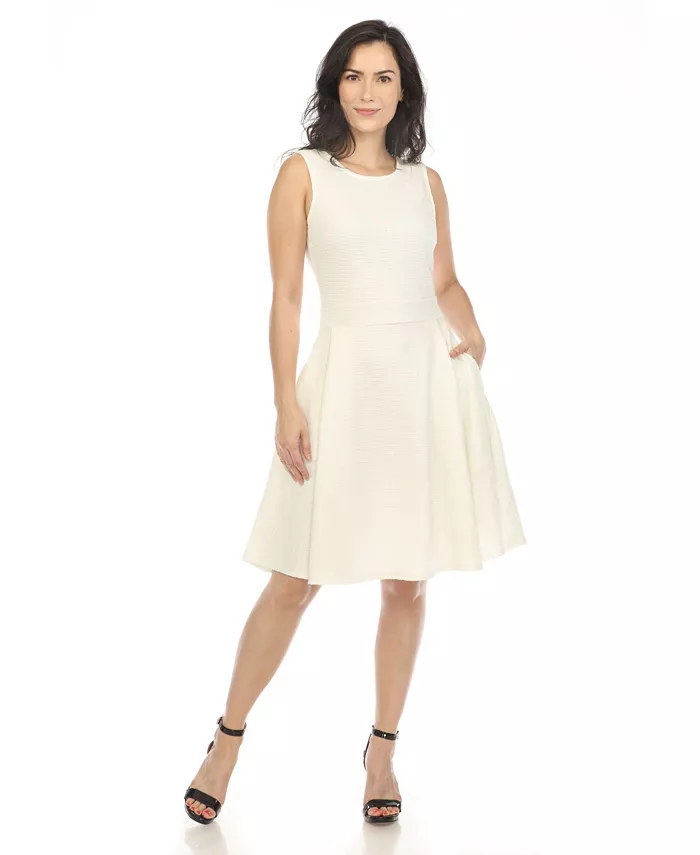Women's Tweed Fit and Flare Dress