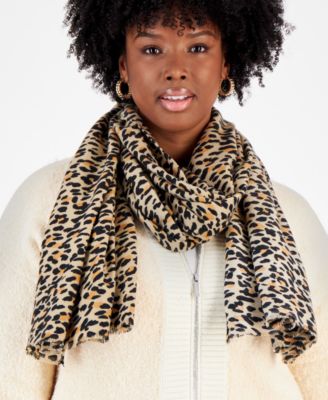 On 34th - Women's Leopard-Print Scarf