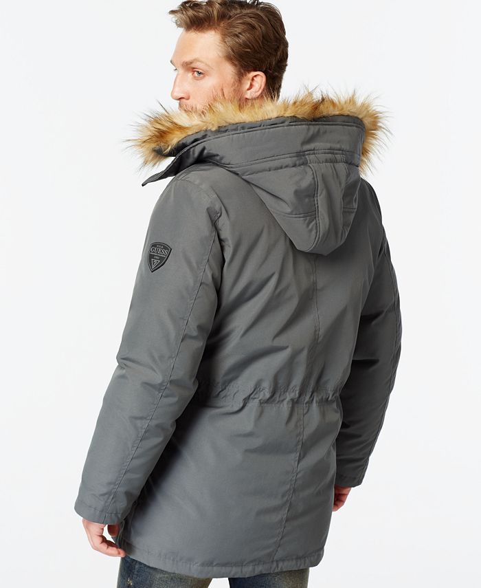 GUESS Hooded Snorkel Coat & Reviews - Coats & Jackets - Men - Macy's