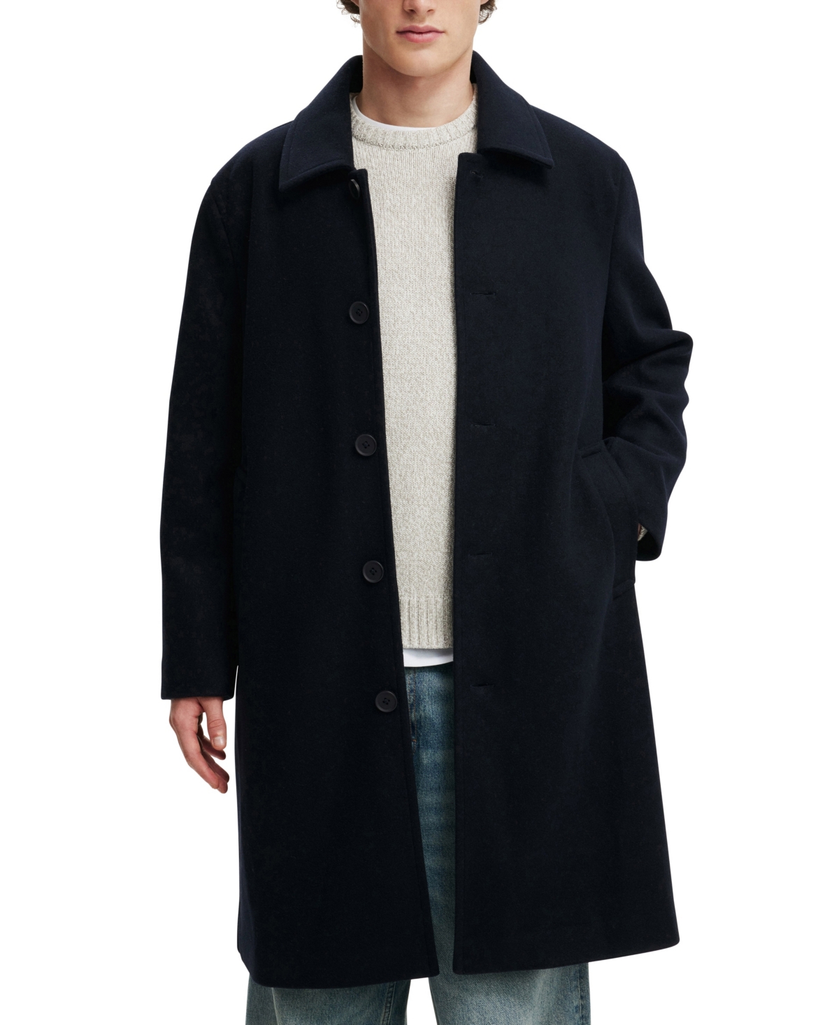 COTTON ON MEN'S TRENCH COAT 