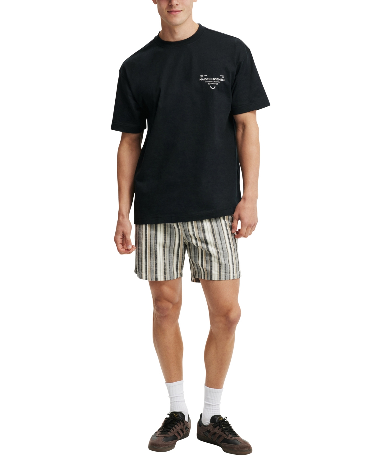 Cotton On Men's Box Fit Easy T-Shirt -Maiden Ensemble
