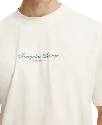 Men's Box Fit Text T-Shirt