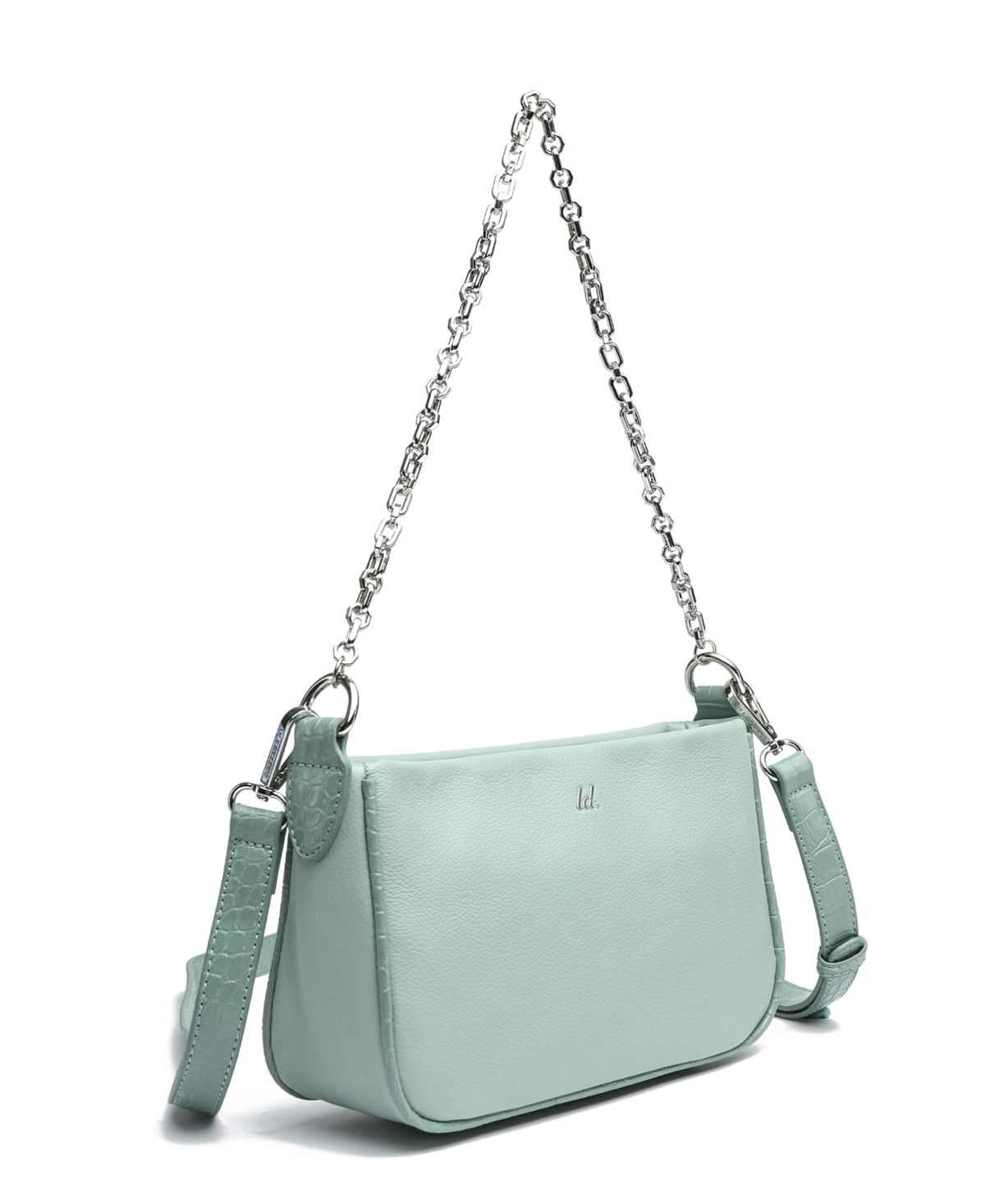 Like Dreams Jolie Pebble Convertible Crossbody Bag In Sage