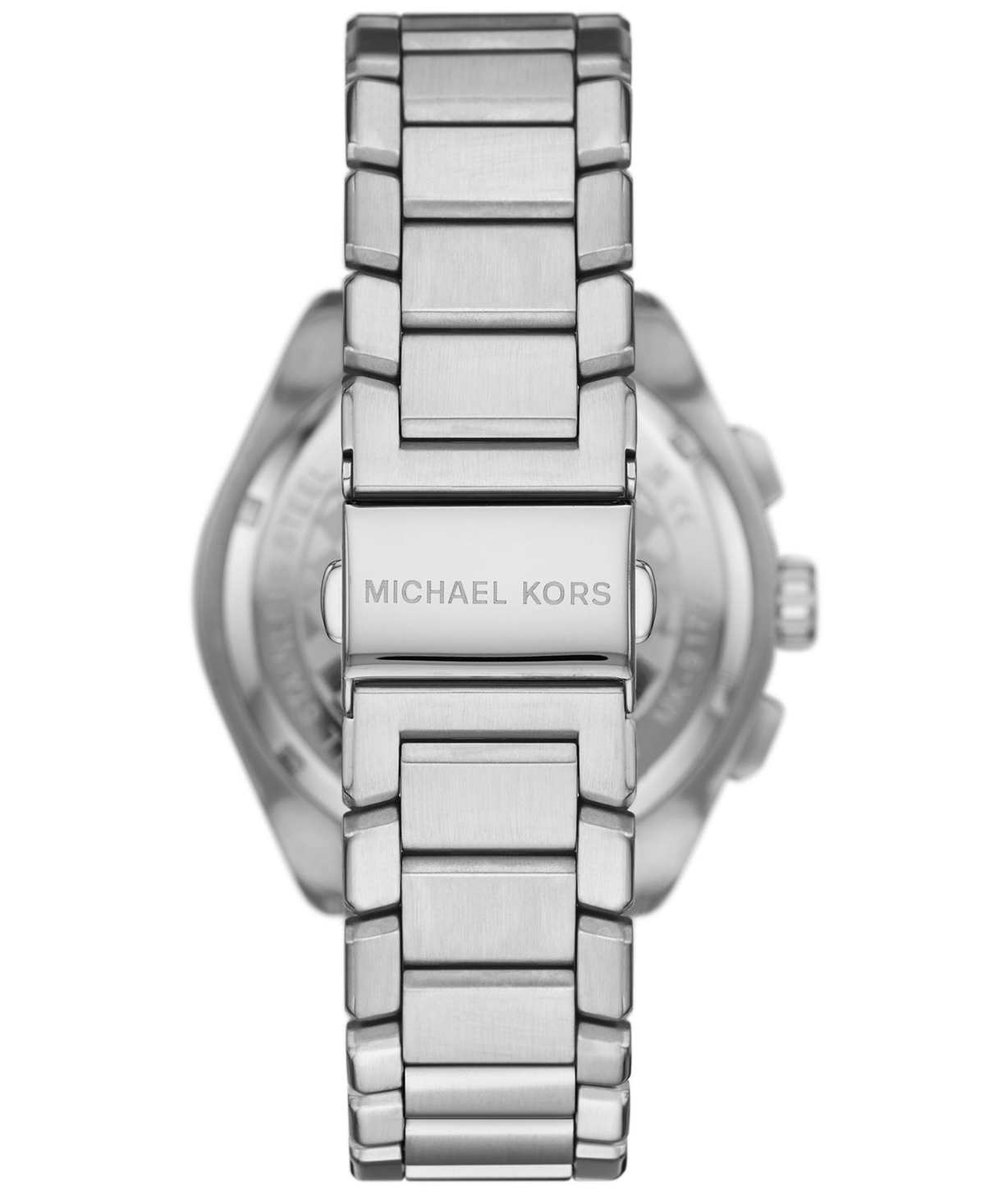 Michael Kors Men's Accelerator 2.0 Chronograph Silver-Tone Stainless Steel Watch 44mm