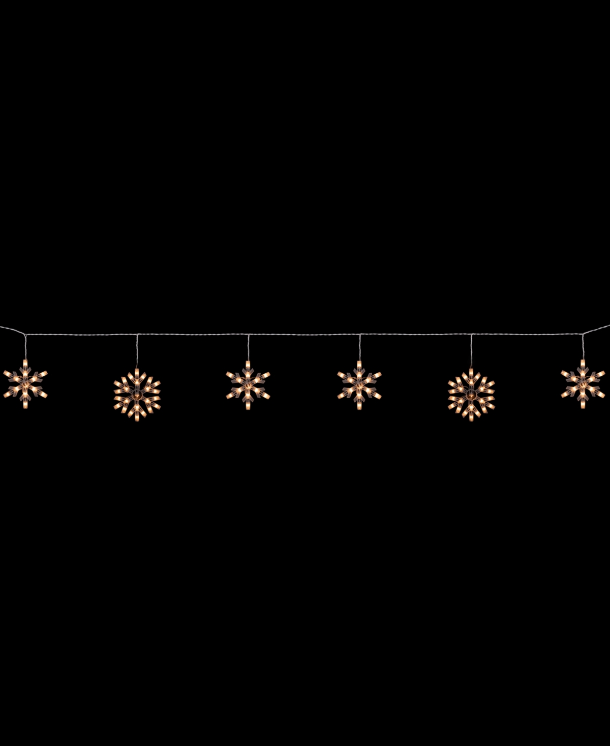Northlight 150 Count Snowflake Icicle Christmas Lights 8.5 Ft Wire In White