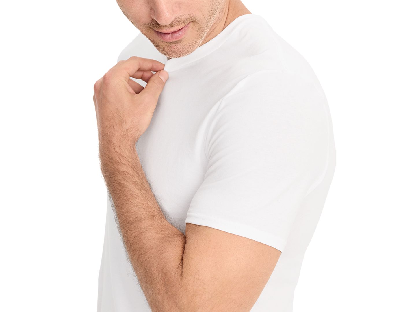 Мужские футболки Jockey Stretch Short-Sleeve Crewneck T-Shirts, Pack of 3, цвет: Чёрный — фото 9