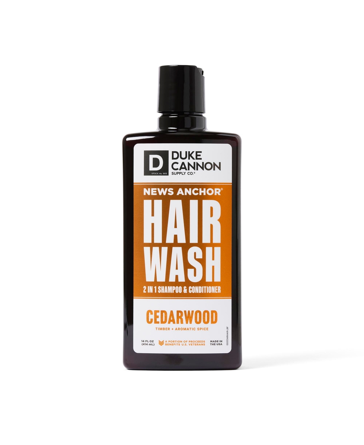 14oz News Anchor 2-in-1 Hair Wash - Cedarwood - Cedarwood