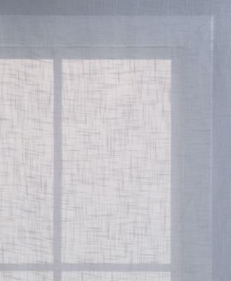 Coordinating 4 Piece Geometric & Solid Curtain Set - 38 in. W x 96 in. L, Aqua